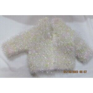 PLEASANT COMPANY AMERICAN GIRL DOLL COAT EYELASH SPARKLE WHITE